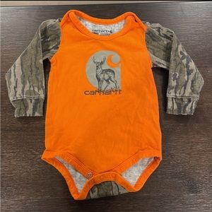 Carhartt Long Sleeve Onesie- 9 months